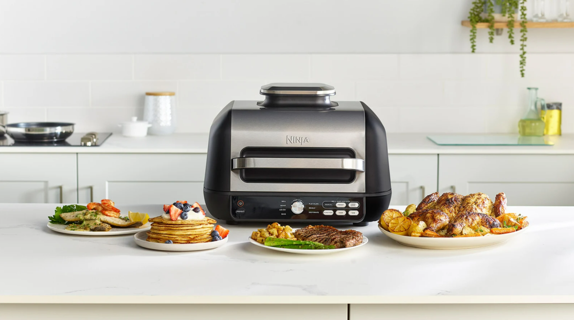 Професійний термощуп та дві пластини з грилем Ninja Foodi Max Pro AG651EU